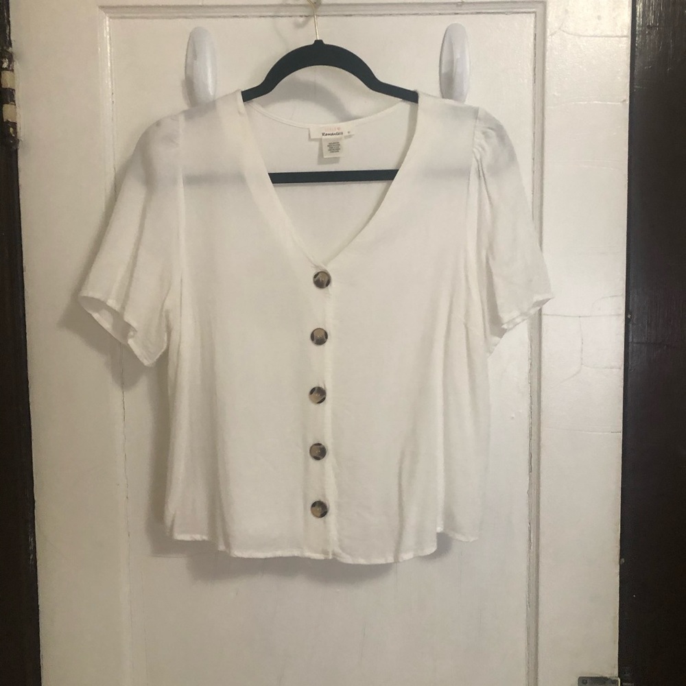 White button blouse